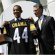 President Barack Obama with Pittsburgh Steelers President Art Rooney II (Getty Images)